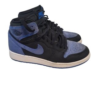 Air Jordan Black and Blue Sneakers